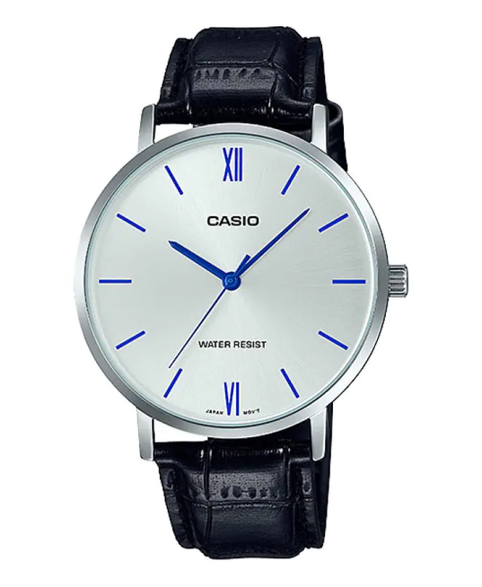 CASIO Analog Silver Dial Men's Watch #MTP-VT01L-7B1UDF