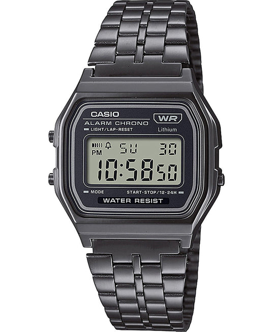 CASIO Unisex-Adults Digital Quartz Watch with Stainless Steel Strap #A158WETB-1AEF