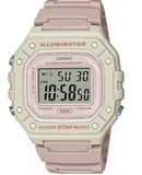 Casio POP W-218HC-4A2VEF Pink Resin Unisex Watch