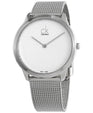 NEW Calvin Klein Minimal PVD Men Watches - Silver K3M2112Y