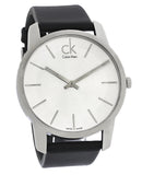 Calvin Klein City K2G211C6 Men's Black Leather Watch