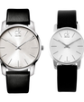 NEW Calvin Klein City Leather Unisex Watches - Silver K2G231C6