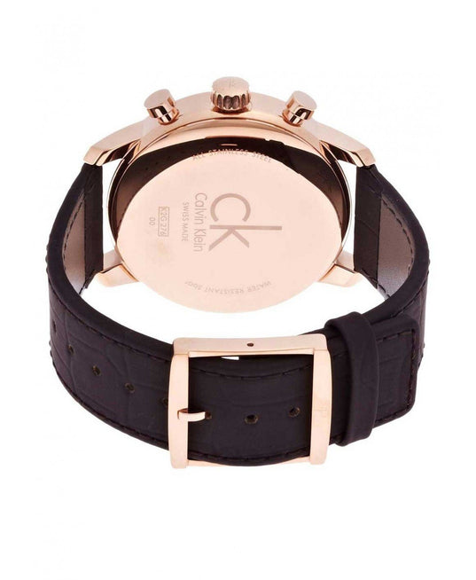 NEW Calvin Klein City Leather Mens Watches - Brown K2G276G3