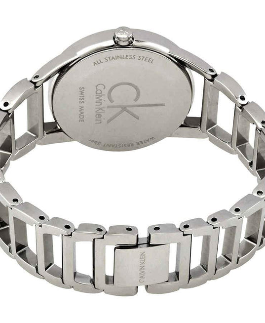 NEW Calvin Klein Stately Steel Ladies Watches - Silver K3G23121