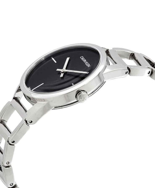 NEW Calvin Klein Stately Steel Ladies Watches - Silver K3G23121