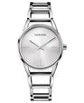 NEW Calvin Klein Stately Steel Ladies Watches - Silver K3G23126