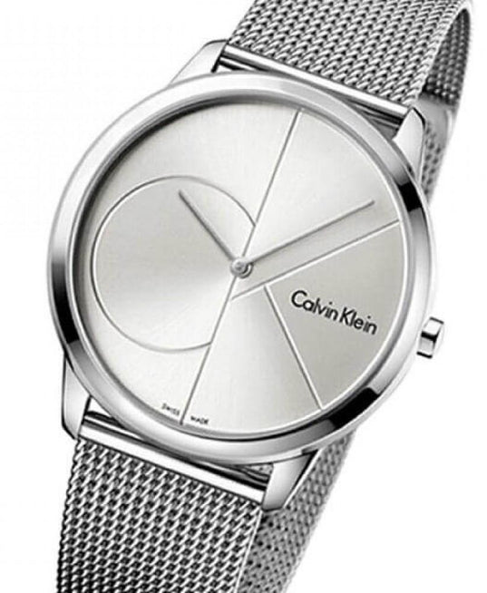 NEW Calvin Klein Minimal Steel Mens Watches - Silver K3M2112Z