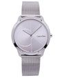 NEW Calvin Klein Minimal Steel Mens Watches - Silver K3M2112Z
