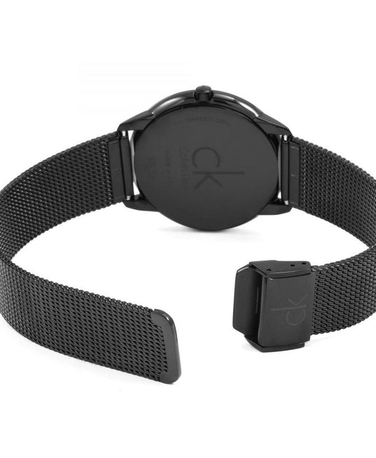 NEW Calvin Klein Minimal PVD Mens Watches - Black K3M21421