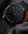 NEW Calvin Klein Minimal PVD Mens Watches - Black K3M21421