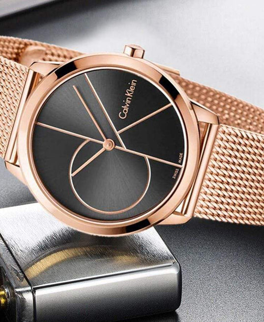 NEW Calvin Klein Minimal PVD Unisex Watches - Rose K3M21621