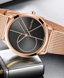 NEW Calvin Klein Minimal PVD Unisex Watches - Rose K3M21621
