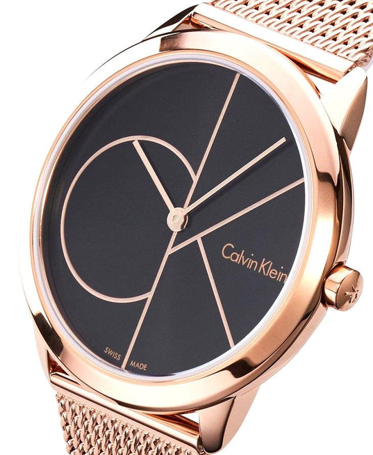 NEW Calvin Klein Minimal PVD Unisex Watches - Rose K3M21621