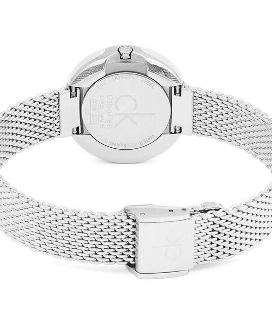 NEW Calvin Klein Firm PVD Ladies Watches - Silver K3N23126