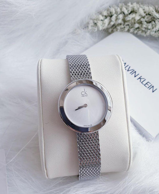 NEW Calvin Klein Firm PVD Ladies Watches - Silver K3N23126