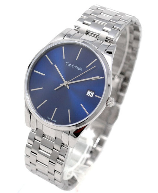 NEW Calvin Klein Time Steel Mens Watches - Blue Dial K4N2114N