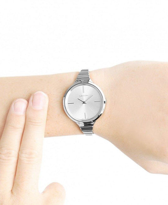 NEW Calvin Klein Lively Steel Ladies Watches - Silver K4U23126