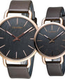 NEW Calvin Klein Even Leather Ladies Watches - Brown K7B236G3
