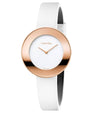 NEW Calvin Klein Chic Leather Ladies Watches - White K7N236K2