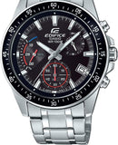 Casio Edifice EFV-540D-1AVUEF Chronograph Watch - Black Stainless Steel