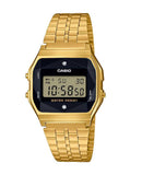 Casio A159WGED-1DF Diamond-Encrusted Gold Digital Watch