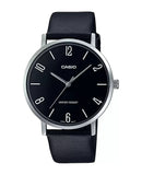 Casio Enticer MTP-VT01L-1B2UDF Men's Classic Black Leather Watch