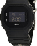 Casio G-Shock DW-5600BBN-1ER Rugged Black Cloth Band Watch