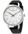 NEW Calvin Klein Even Leather Ladies Watches - Black K7B231C6