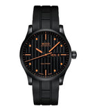 MIDO Multifort Gent: Black & Orange Automatic Watch M0054303705180