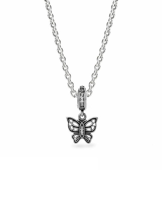 Pandora Vintage butterfly pendant charm #791255CZ