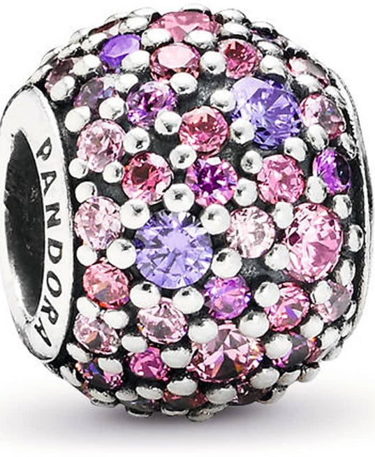 Pandora Pink sparkles pavÃ© ball charm #791261ACZMX