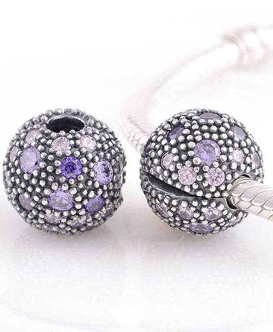 Pandora Fancy Purple Cosmic Stars Clip #791286CFPMX