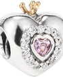 Pandora Pink Princess Heart Charm #791375PCZ