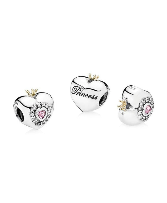 Pandora Pink Princess Heart Charm #791375PCZ