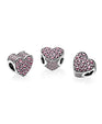 Pandora Pink Dazzling Heart Charm #792069PCZ