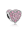 Pandora Pink Dazzling Heart Charm #792069PCZ