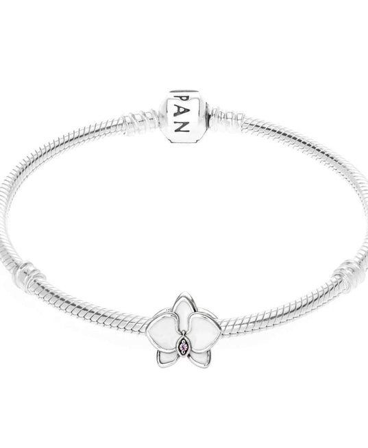 Pandora White Orchid Charm #792074EN12