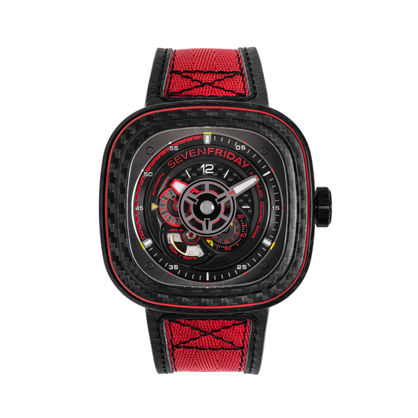 SEVENFRIDAY P3C/04 "RED CARBON" Watch
