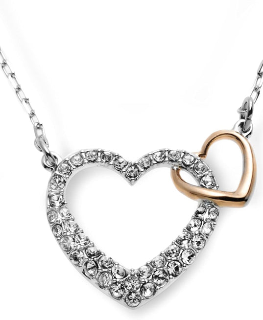 SWAROVSKI Dear Clear Crystal & Rose Gold Small Heart Pendant #5156815