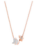 Swarovski Lilia Rose Gold Butterfly Necklace 5382366