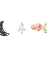 SWAROVSKI Symbolic Pierced Earrings set - Multi-colored & Rose-gold tone plated #5494353