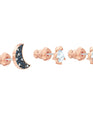 SWAROVSKI Symbolic Pierced Earrings set - Multi-colored & Rose-gold tone plated #5494353