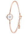 SWAROVSKI North Medium Bangle - White & Rose-gold tone plated #5495771
