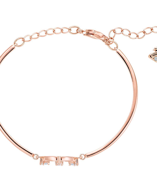 SWAROVSKI North Medium Bangle - White & Rose-gold tone plated #5495771