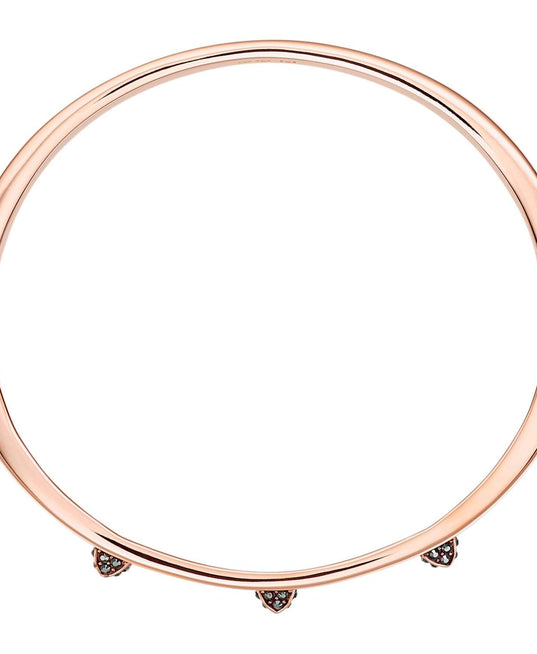 SWAROVSKI Tactic Bangle - Black & Rose-gold tone plated #5497309
