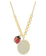 SWAROVSKI Lisabel Coin Necklace - Red & Gold-tone plated #5498808