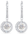 SWAROVSKI Sparkling Dance Round Earrings - White #5504652