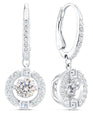 SWAROVSKI Sparkling Dance Round Earrings - White #5504652
