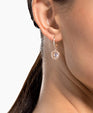 SWAROVSKI Sparkling Dance Round Earrings - Rose Gold #5504653