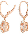 SWAROVSKI Sparkling Dance Round Earrings - Rose Gold #5504653